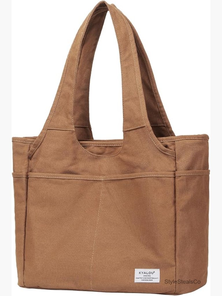Utility Large Tote Bag, Casual Shoulder Bag For Work School Gym Travel Grocery